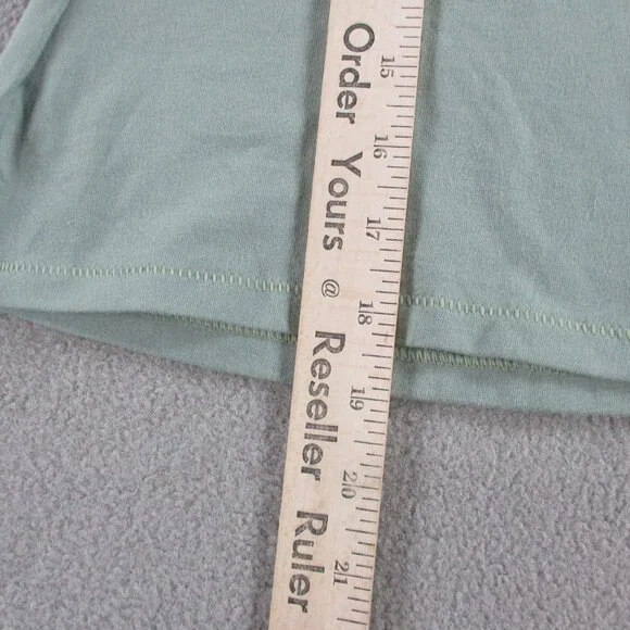 SKIMS Cotton Jersey T Shirt Womens XS Mineral Green Crewneck Tee Casual NWT NEW - Picture 8 of 9